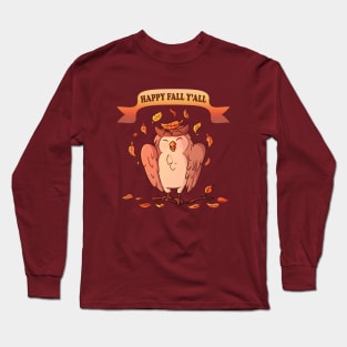 Autumn fall owl Long Sleeve T-Shirt